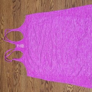 Purple tank top with razor back